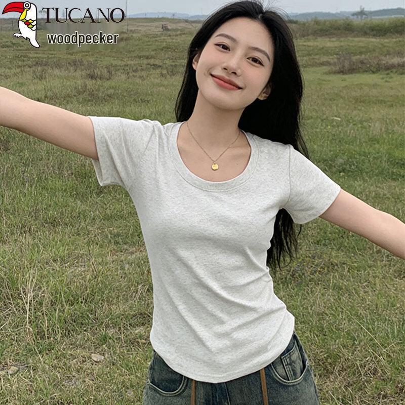 Woodpecker Women's Pure Cotton Slim Fit T-Shirt