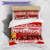 Set copripiumino 3 pezzi (1*Copripiumino + 2*Federe, Senza Nucleo),Set Biancheria da Letto con Stampa Liverpool F.C, Decorazione Camera da Letto, Per Tutte le Stagioni, Regalo di Compleanno