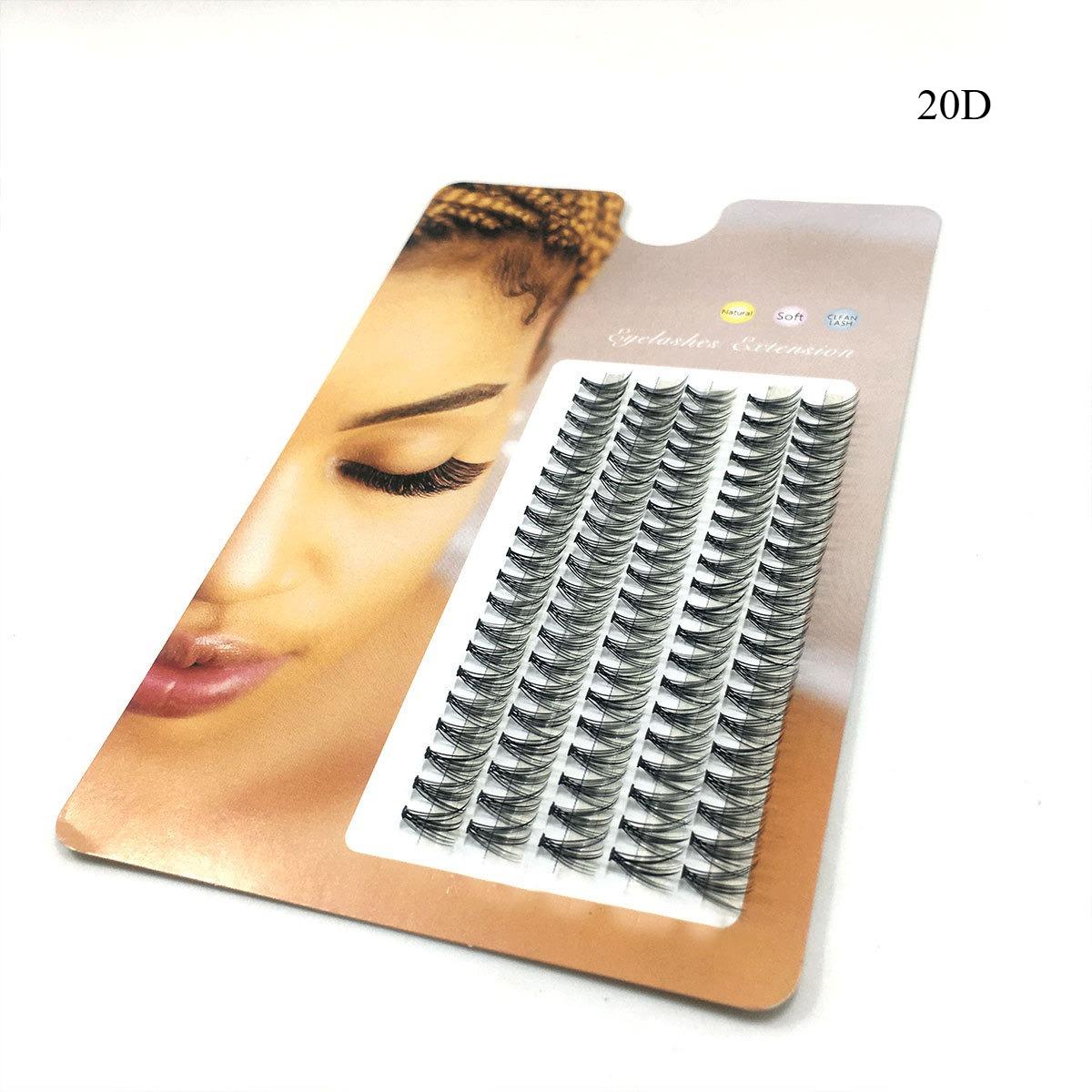 10-40D Nerzwimpern, 1 Packung/100 Bündel, natürliche Wimpernverlängerung, 3D, Russland, einzelne Wimpernbüschel, Make-up-Werkzeuge, Wimpern, Zilien 12mm