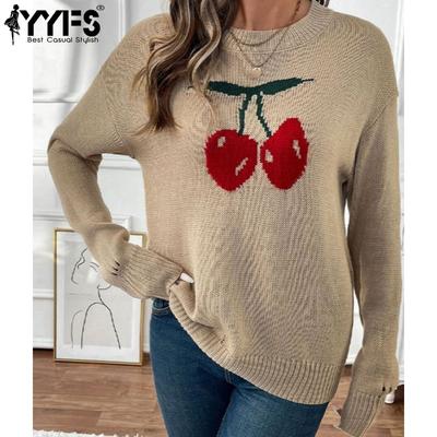 Women's Fashion Casual Fall Winter Long Sleeve O-Neck Sweaters