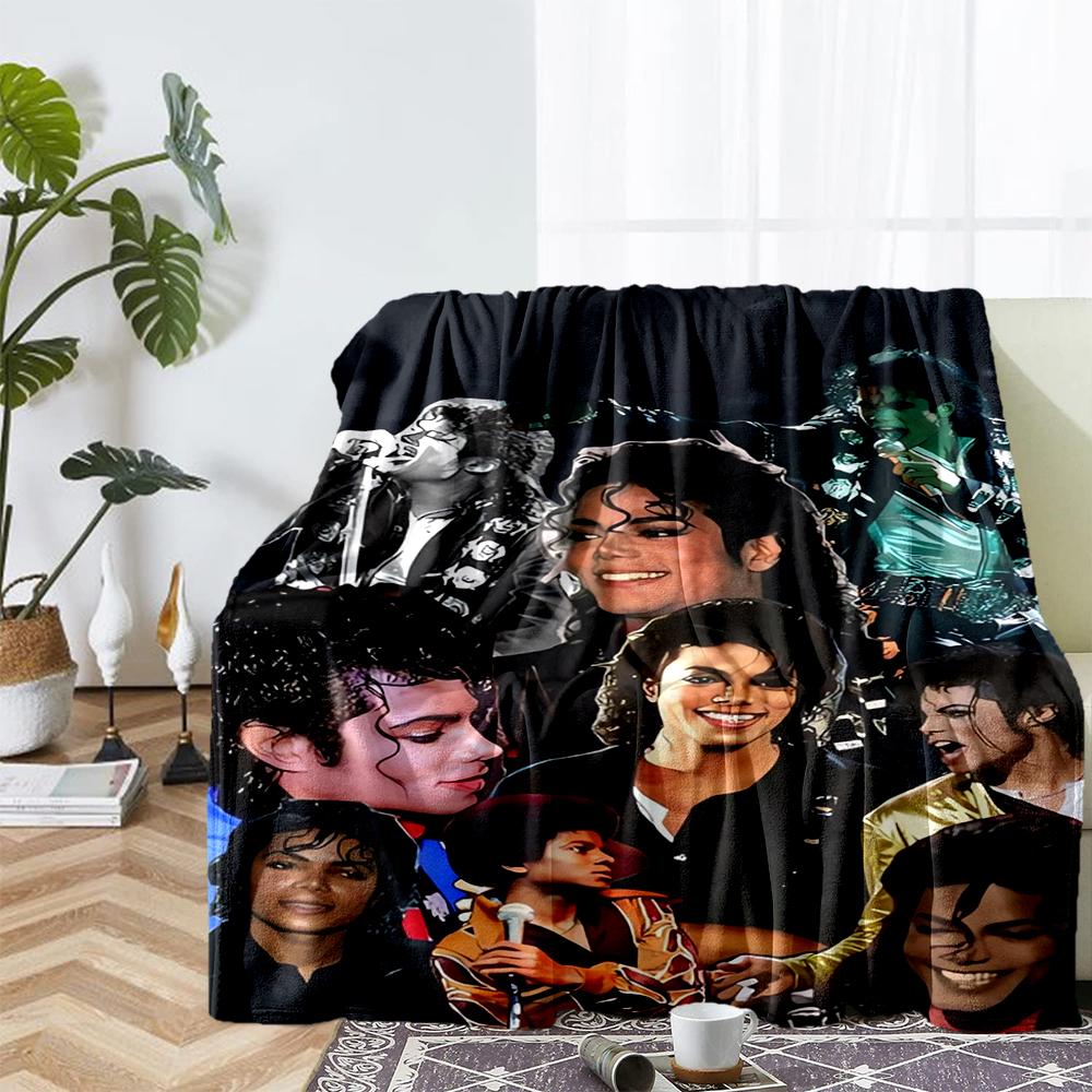 Michael Jackson Theme Printed Blanket - Perfect for Couch, Bed, Travel & Outdoor Use | Machine Washable, Cozy & Durable.