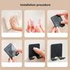 1/2/4/6Pcs Bathroom Razor Holder Storage Hook Wall Men Shaving Shaver Shelf Punch-Free Razor Rack Bathroom Accessories