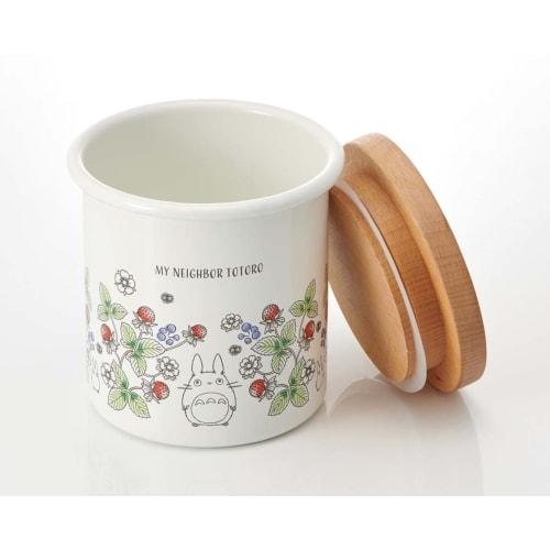 Skater Enamel Canister Wooden Lid 750ml My Neighbor Totoro ENC8-A
