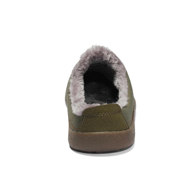 Men's Plush Winter Indoor Slippers - Warm Dual-Use Cotton Shoes for Home