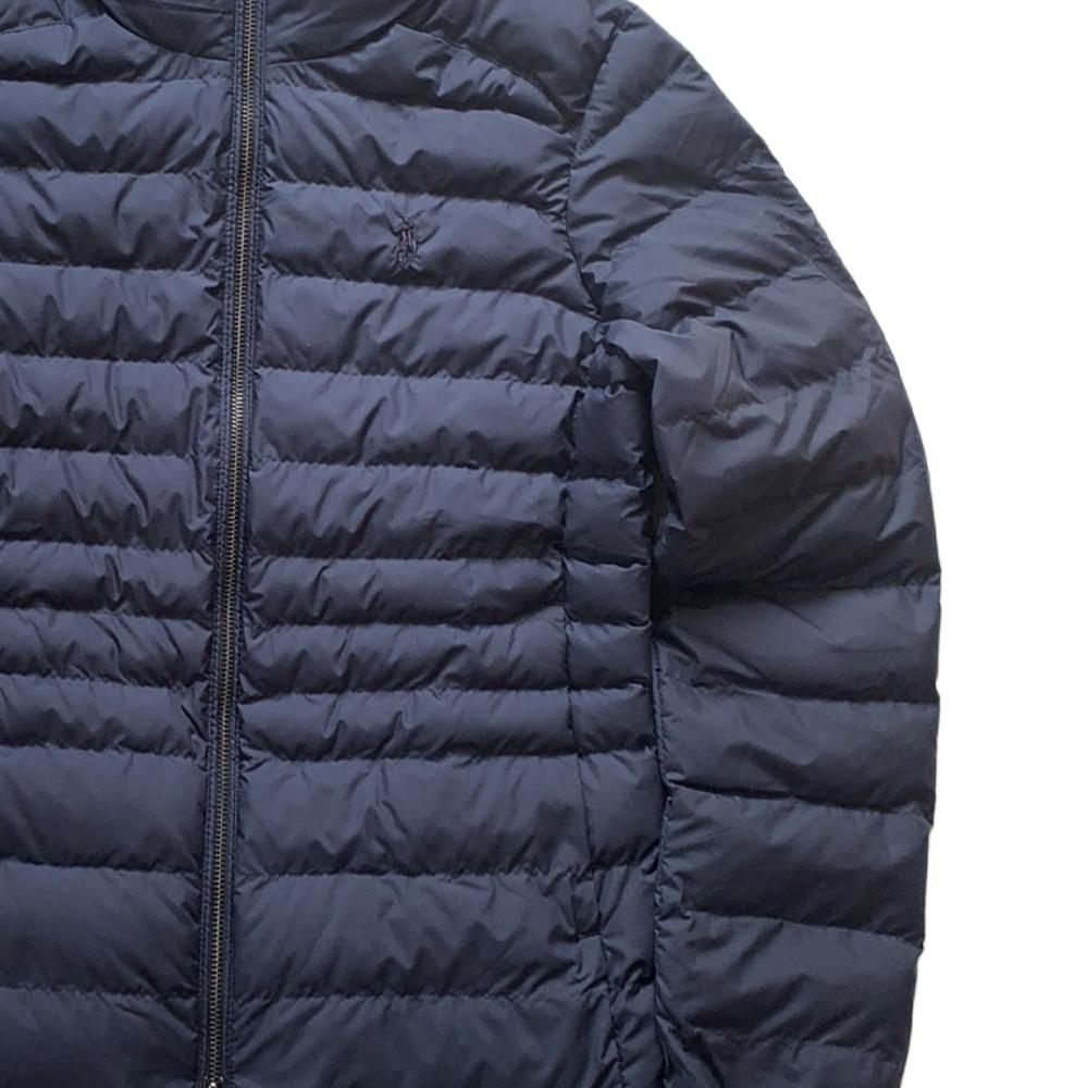 Polo Ralph Lauren Solid Color Stand Collar Zipper Long Sleeve Cotton Jacket Women jackets Navy-Blue 211854267-003