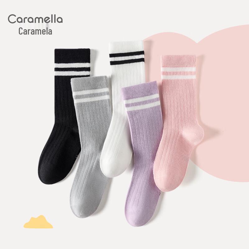 Caramella Girls  Cotton Mid-Tube Socks XXL