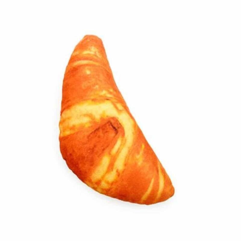 Soft bread-shaped squeaky toy