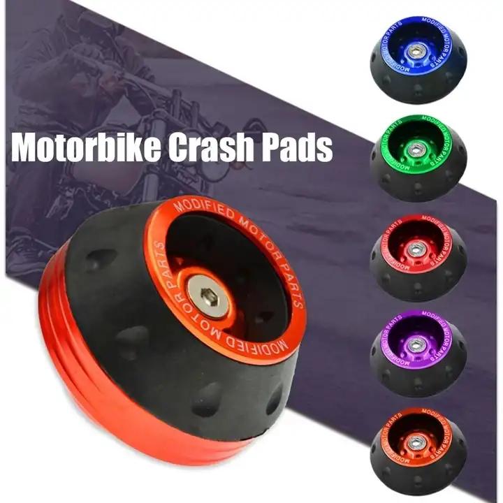 1Pair Motorcycle Crash Protector Aluminum Alloy Wheel Front Fork Frame Falling Protection Pads Sliders Moto Safty Accessories