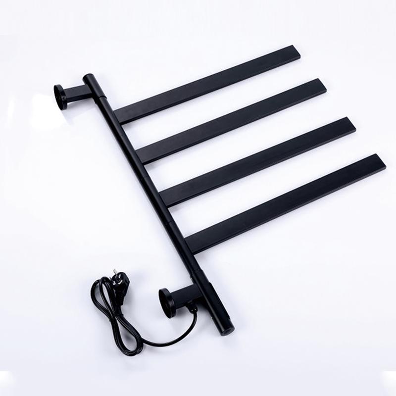 RU in stock Electric Bath Towel Warmer Heating Towel Shelf Rack Towel Dryer Shelf Rotatable Smart Digital Display Bathroom Rack