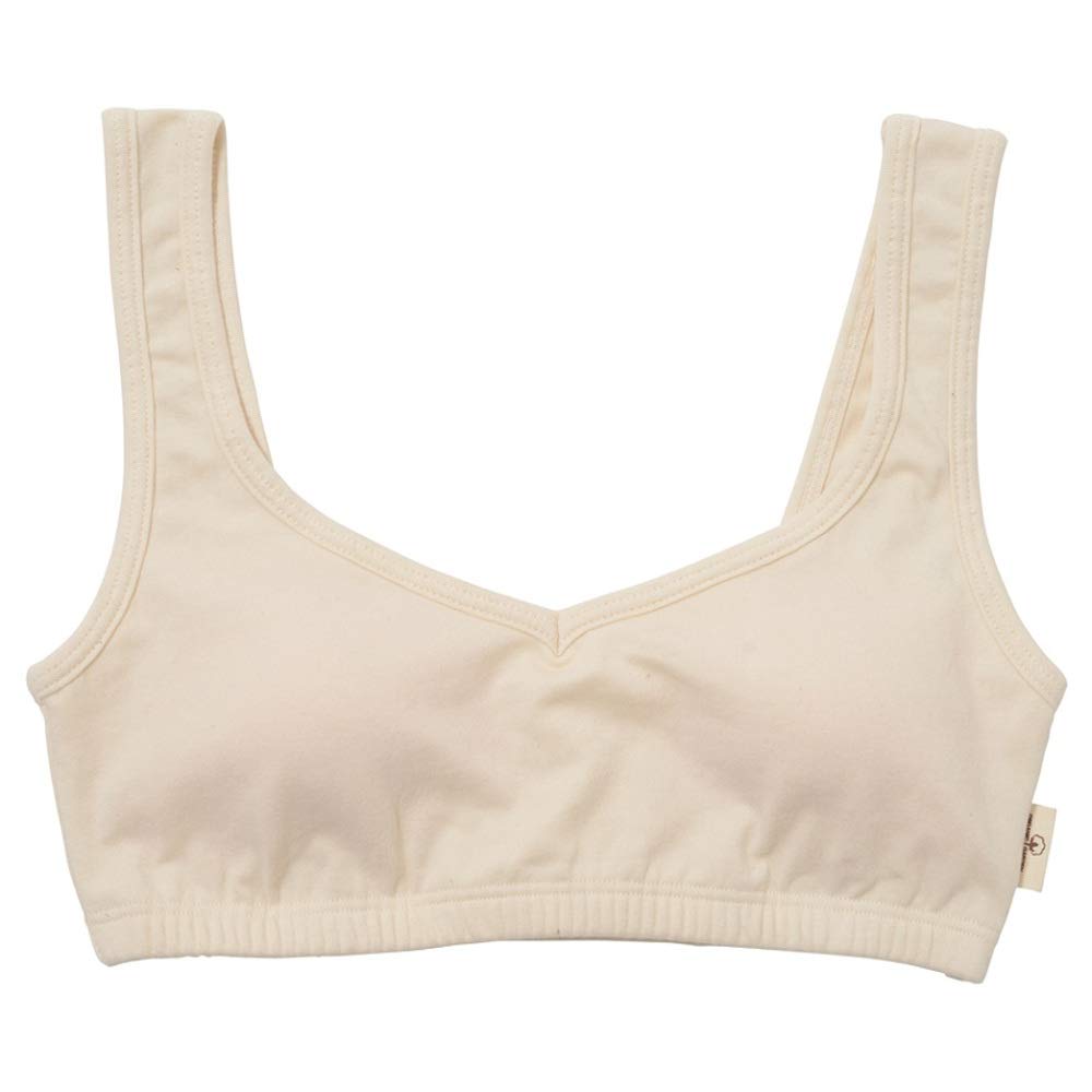 

Нежный и стабильный Relax Organic Natural M [Органический сад] хлопковый бюстгальтер с текстурой ню