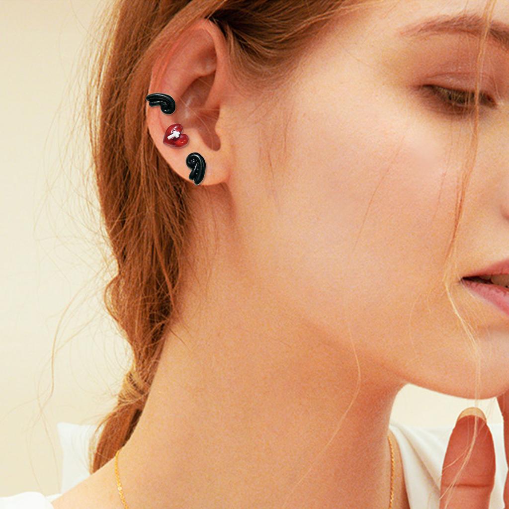Stylish Wing and Star Cartilage Helix Tragus Studs Earrings Ear Bone Nails Body Jewelry Fashion Ear Accessories