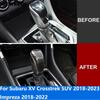Interior Accessories For Subaru XV Crosstrek SUV 2018- Impreza 2018- Carbon Fiber Car Gear Shift Knob Head Cover Trim