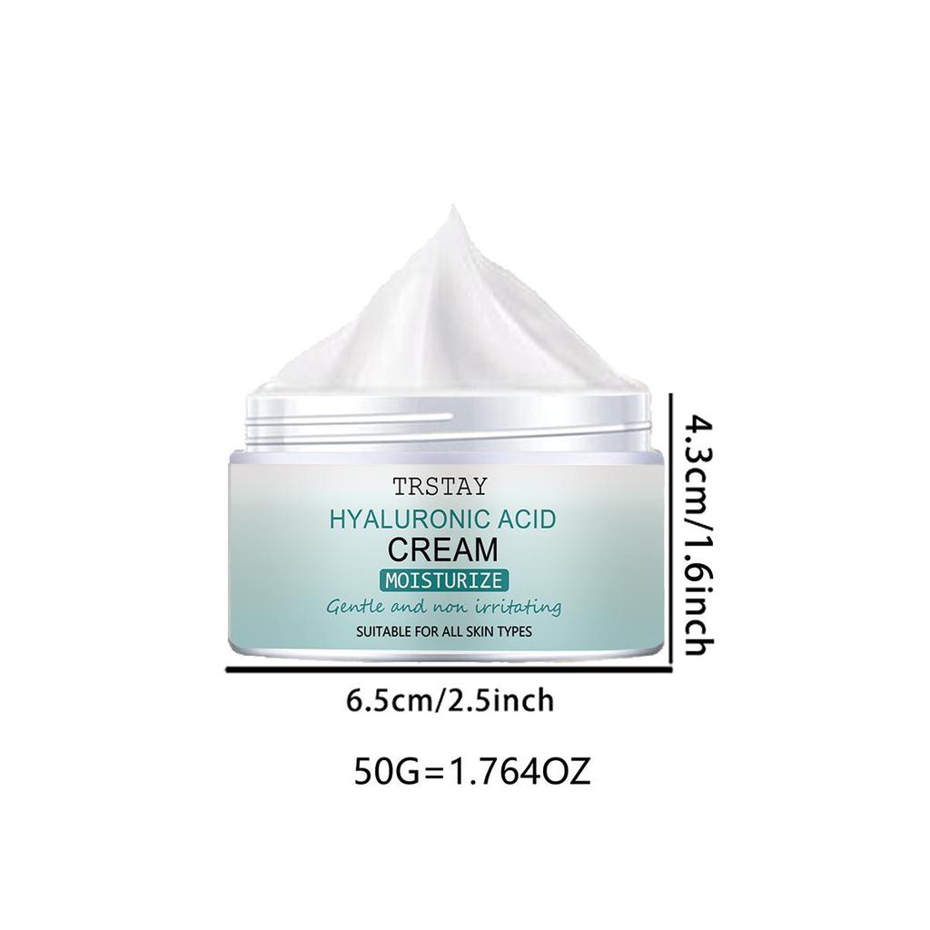 The cream smooths fine lines and evens out skin tone, while hyaluronic acid hydrates and nourishes the skin, leaving it soft and refined