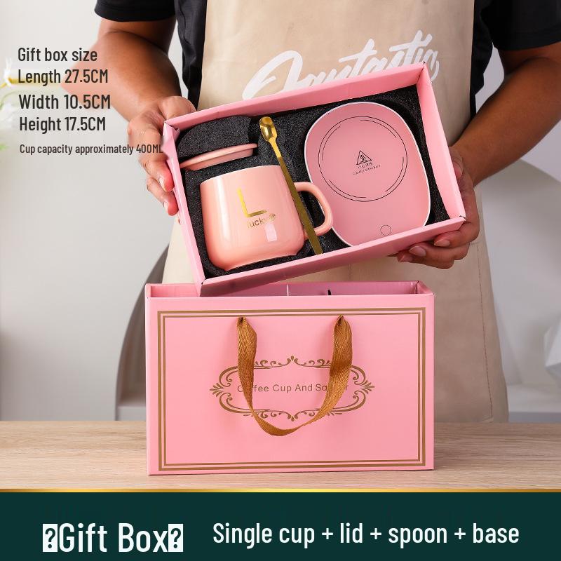 55° Constant Temperature Ceramic Mug Gift Set - Opening Event Custom Souvenir Cup