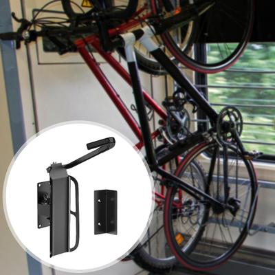 Portabici da parete girevole ad alta resistenza, forte portante, installazione semplice, supporto per bicicletta regolabile, gancio per montaggio a parete, gancio per bicicletta