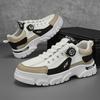 Men's shoes autumn new outdoor breathable low-top wear-resistant rotary buckle tooling shoes casual sports trendy shoes