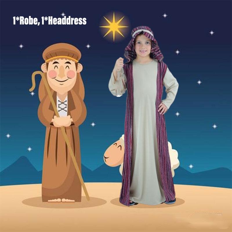 Arabian Costume For Kids Qatar Prince Role Play Dress-up Outfit
