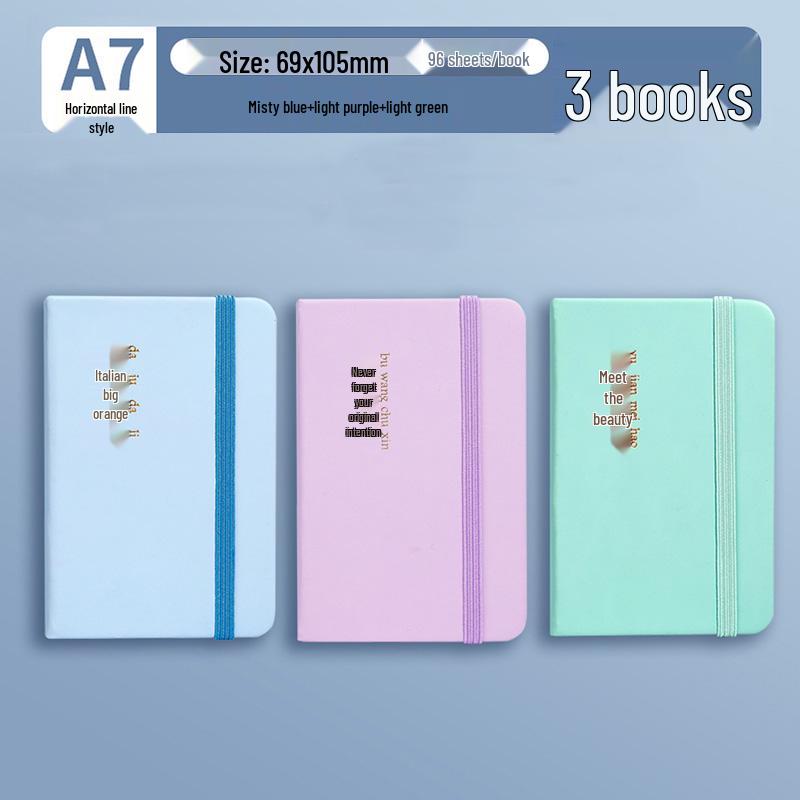 A7 Mini Pocket-Sized Notebook: Portable, Simple, and Perfect for Students