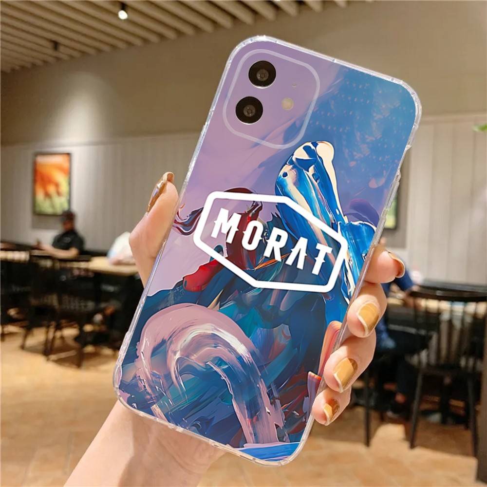 

M-MoratS Band Phone Case For iPhone 17,16,15,14,13,12,11 Pro,Max,Plus,X,XS,XR,SE4,E Mini Transparent Soft Cover iPhone17