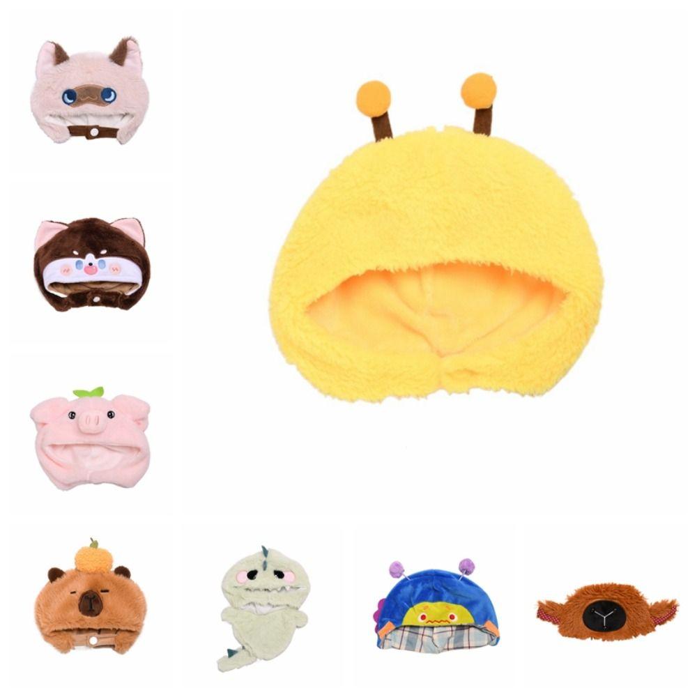 Cartoon Doll Plush Hat Plush Doll Animal Ear Cap Shark   Change Dressing Game