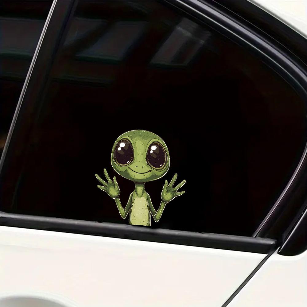 Creative Big-eyed Alien Glass Car Beautification Decorative Window Stickers