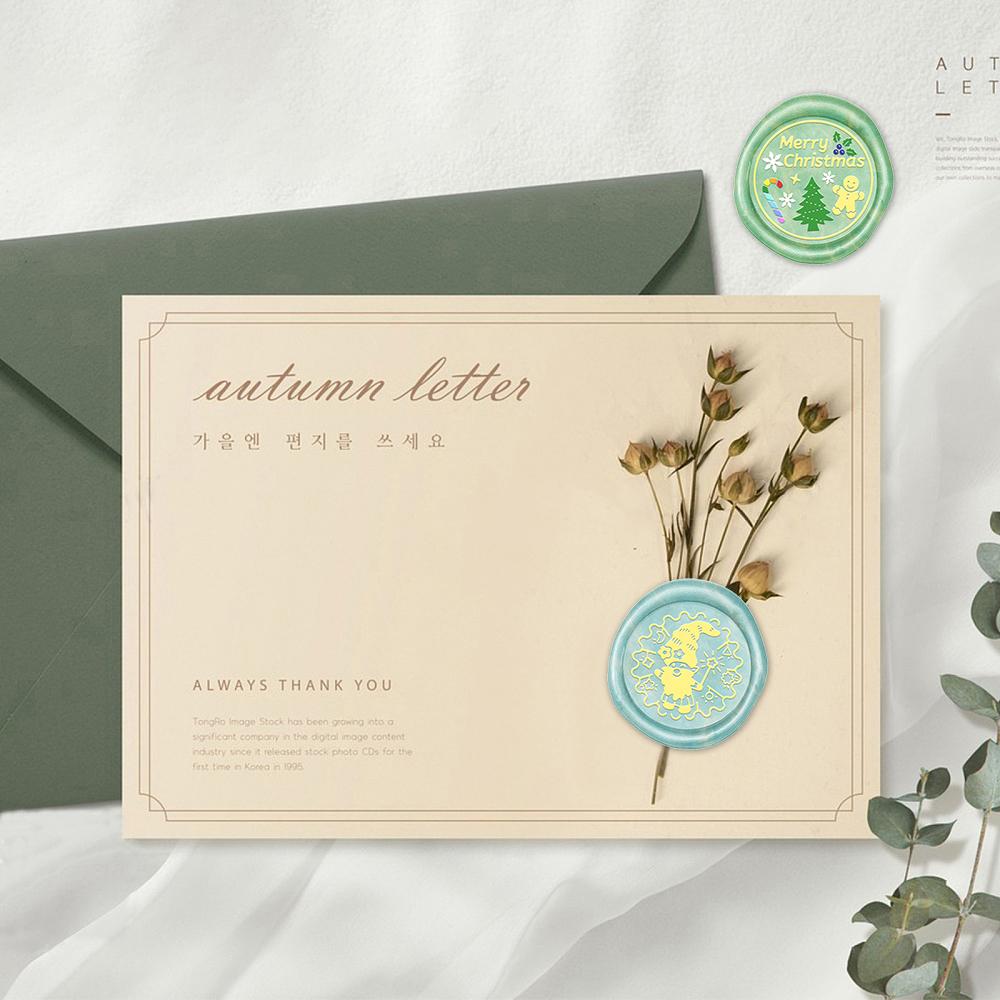 Cute Christmas Wax Seal Stamp Elk Car Christmas Gifts Wax Sealing Stamp Removable Brass Heads Sealing Stamp Invitations Greeting