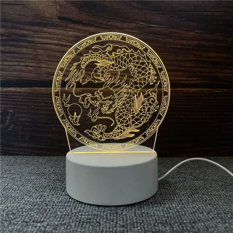 3d Nightlight Vision Bedroom Creative Desk Lamp Diy Holiday Gift Usb Direct Plug