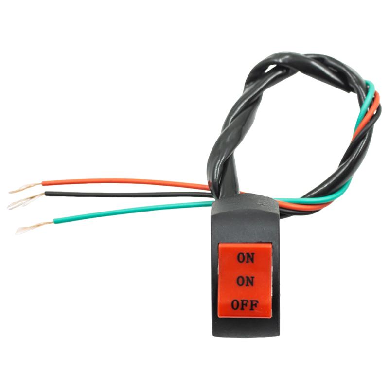 Motorcycle Handlebar Modification Switch LED Headlight Switches Far Near Three Line Switch Control Button Motorbike Accessories