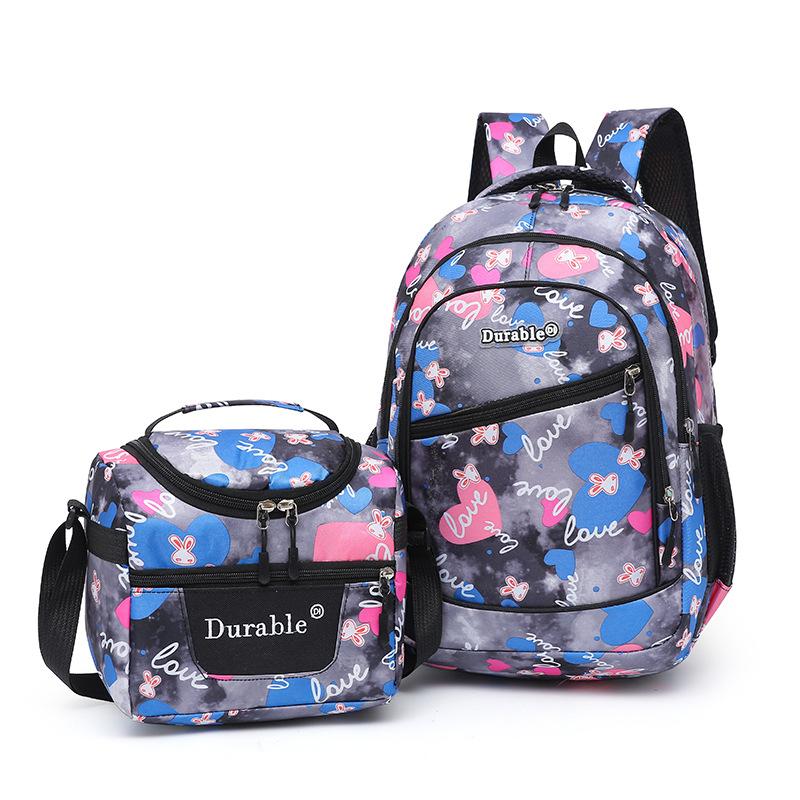 School Backpack and Lunch Bag Set Available in Three Colors