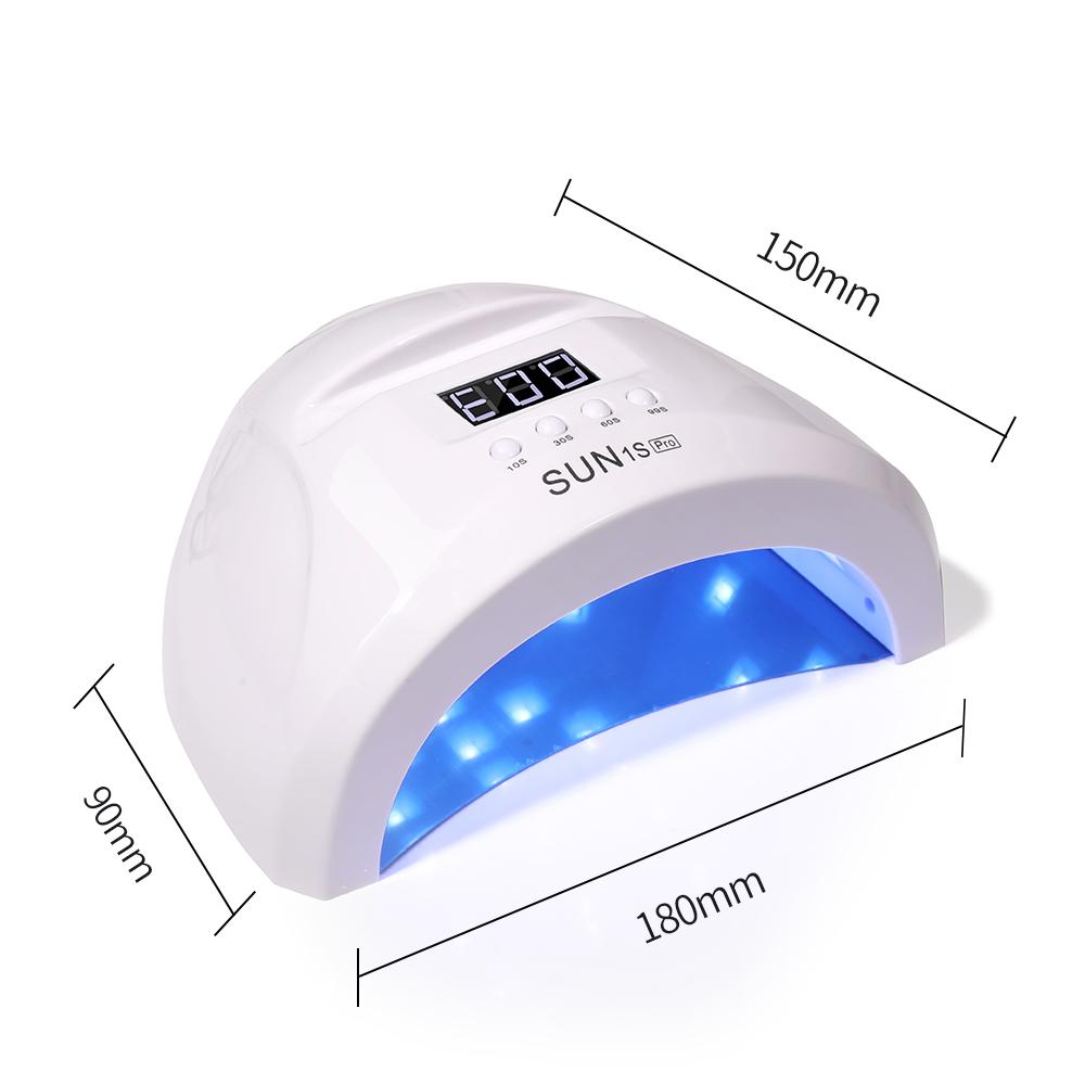 Lampă profesională UV LED pentru unghii SUN1S, pentru uscare rapidă, uscător de oje cu gel, mașină de manichiură cu senzor infraroșu