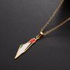 LIKGREAT Roestvrij Staal Palestina Kaart Hanger Ketting Goudkleur Sieraden Dames Choker Druipolie Geografie Nekketting Groothandel