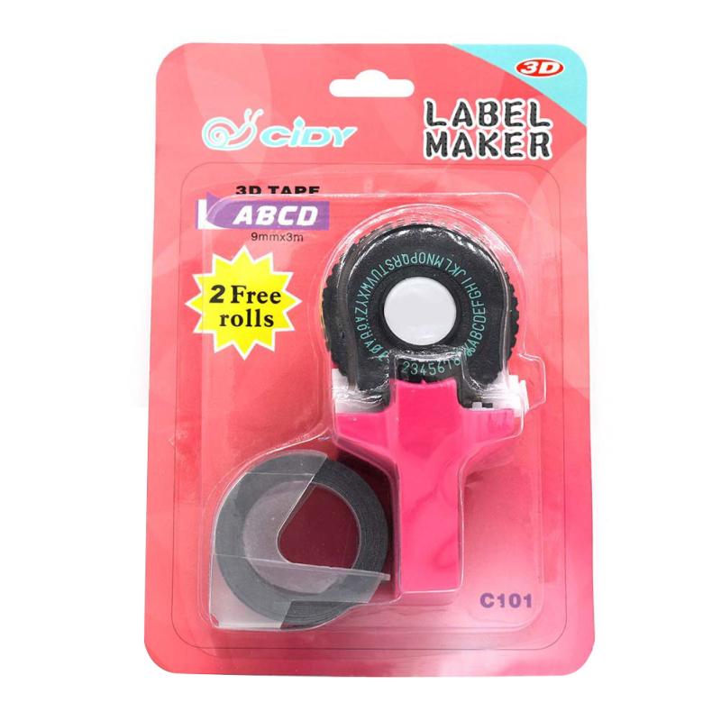 C101 Mini DIY Manuală Bandă pentru mașină de scris cu majuscule Disk pentru etichetare în relief