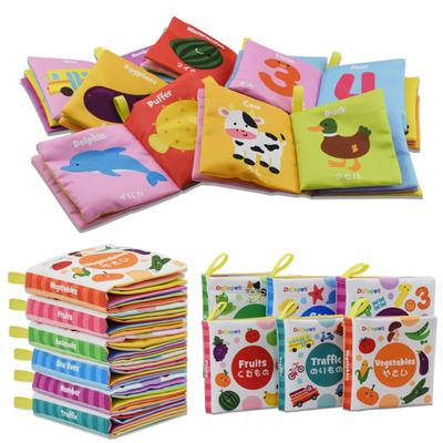 Rapeti Baby Cloth Picture Baby Set of 6 Sounding Can Be Taken In the Early Educational Child Care Baby Shower For Infants Dr. Book, Toy, Japanese,