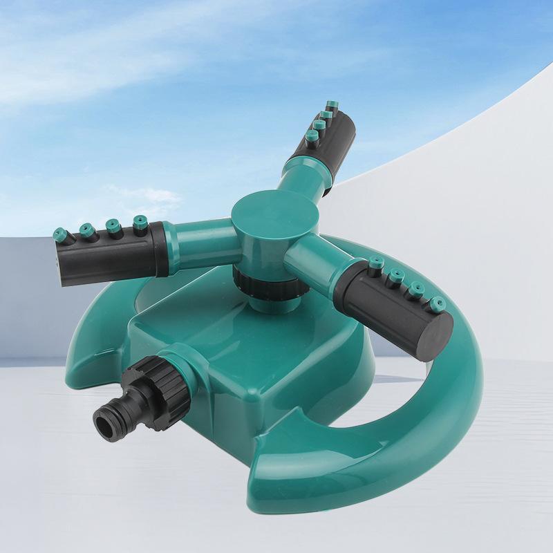 360 Degree Automatic Rotating three-pronged sprinkler irrigation rotating sprinkler independent flower watering sprinkler