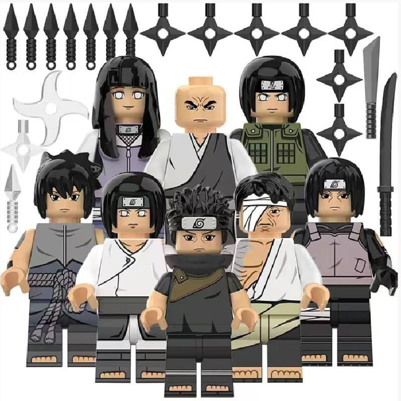 Kdl802 Anime Ninja Building Block Figures Set With 38 To 50 Colorful Pieces For Kids