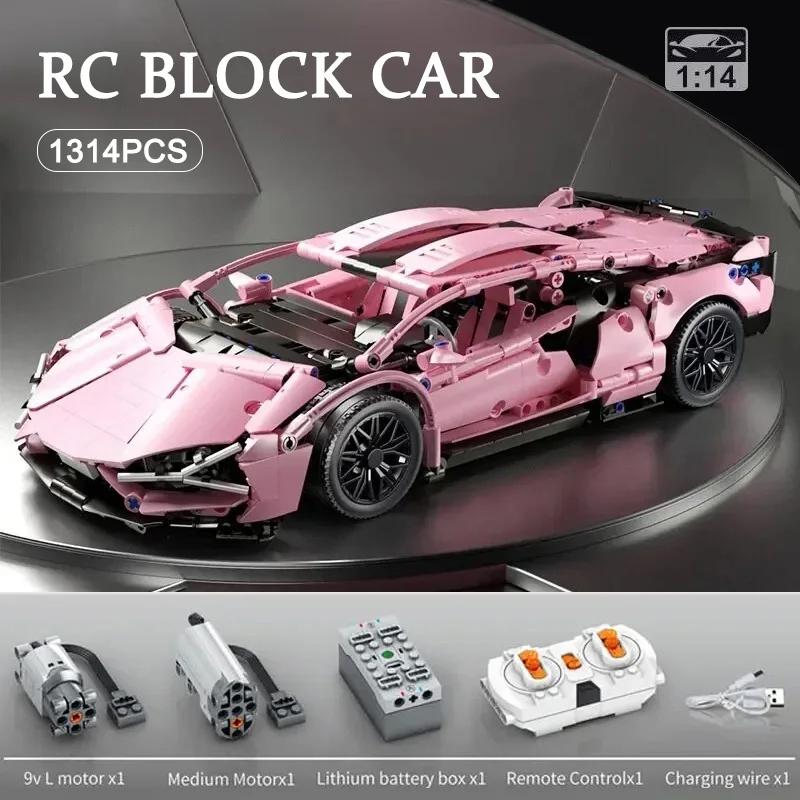 Technical Building Blocks 1400PCS Model Racing Sport Car City Mechanical Speed Vehicle Supercar Brick Puzzle Toys Kid Adult Gift
