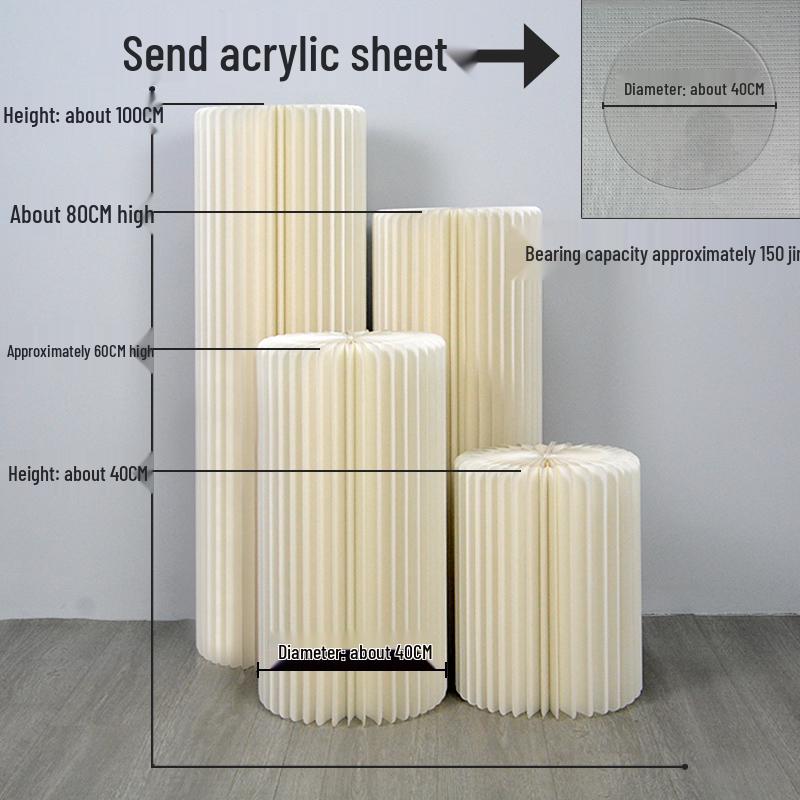 Paper Folding Dessert Table Cake Stands & Wedding Decoration Aisle Markers