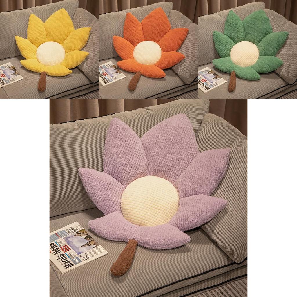 Modern Minimalist Floral Throw Pillow With Plush Cover For Sofa Bed Decor
