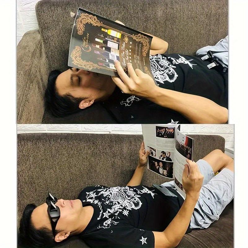 Lazy Eyeglasses Lazy Reading Glasses Prismatic Periscope Horizontal Glasses Lying Down Bed Reading Watching HD Readers Glasses