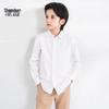 Boy's Long Sleeve White School Uniform Shirt