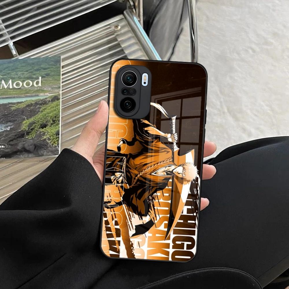 Japan B-Bleachs K-Kurosaki Ichigo Phone Case for Xiaomi Redmi Note 14 13 12 11 Ultra Pro Lite 5G toughened glass Cover