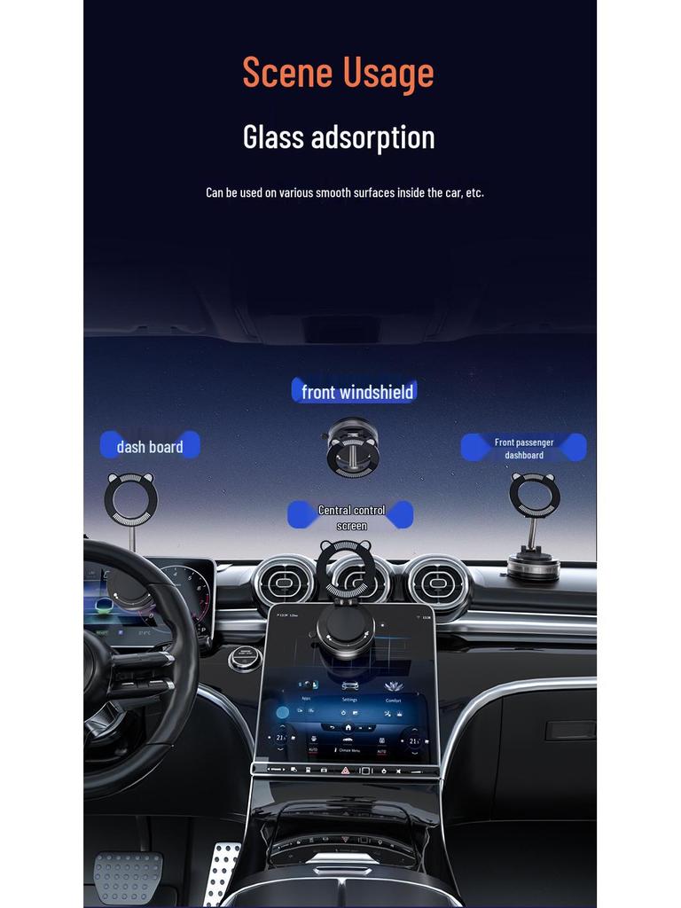 2025 Magnetic Gel Suction Car Phone Holder – Navigation Support