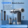 2 In 1 Car Vacuum Cleaner 12000PA Strong Suction Powerful Air Blower Type-C Rechargeable for Car Home Keyboard Cleaning