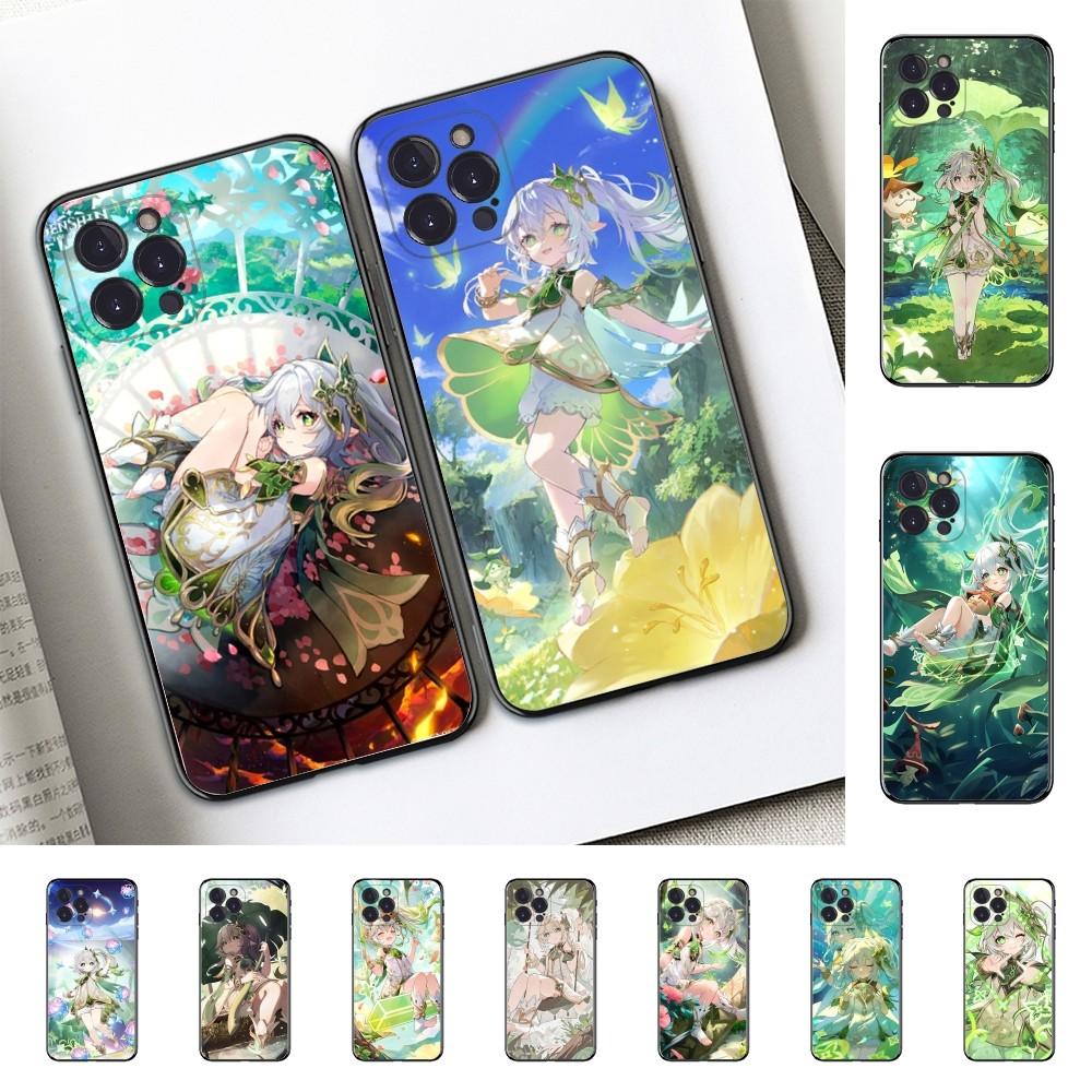 Nahida Genshin Impact Phone Case Silicone Soft for iphone 16 15 14 13 12 11 Pro Mini XS MAX Plus X Cover