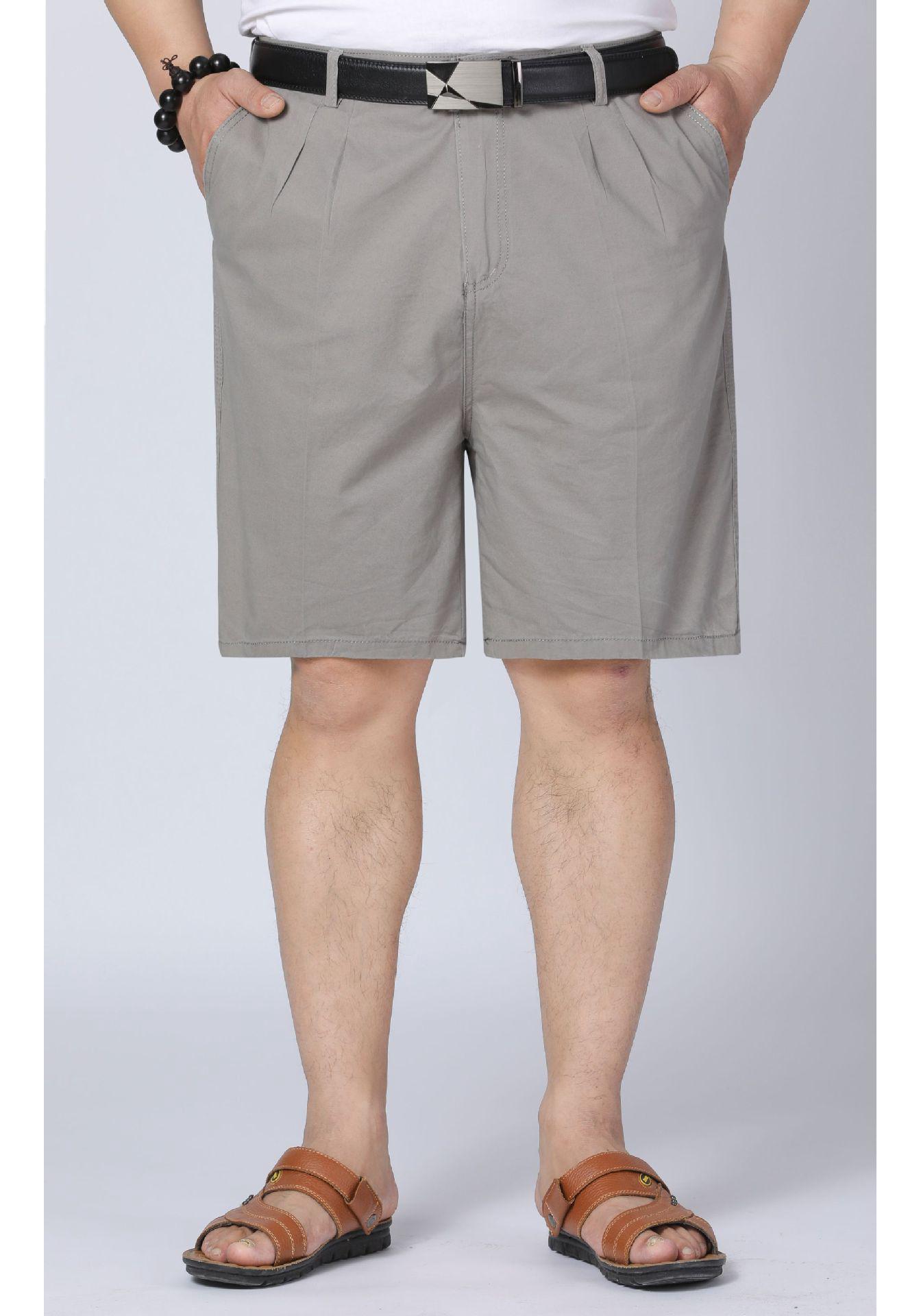 

Men s Summer Pure Cotton Straight-Leg Shorts - Thin Style for Middle-Aged 42