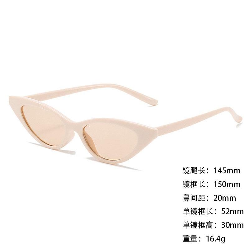Foreign Trade Retro Triangular Small Frame Cat Eye Sunglasses Sunglasses Shading Women'S Sunglasses