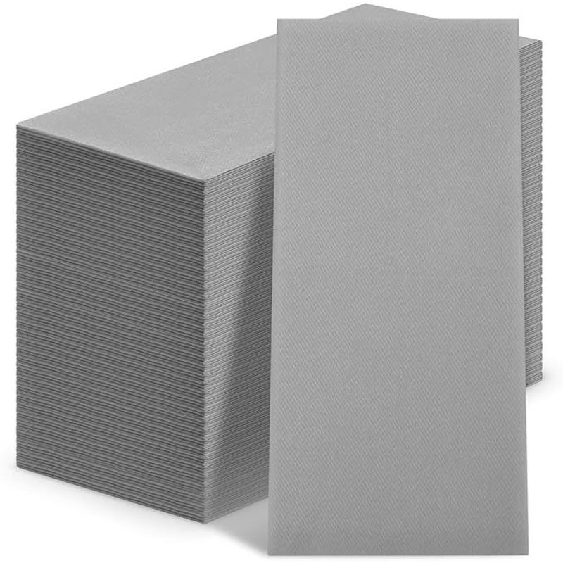 50pcs Disposable Dinner Napkins Flatware Pocket Prefolded For Wedding Party Decoration Folding Knife Fork  Bag Napkin