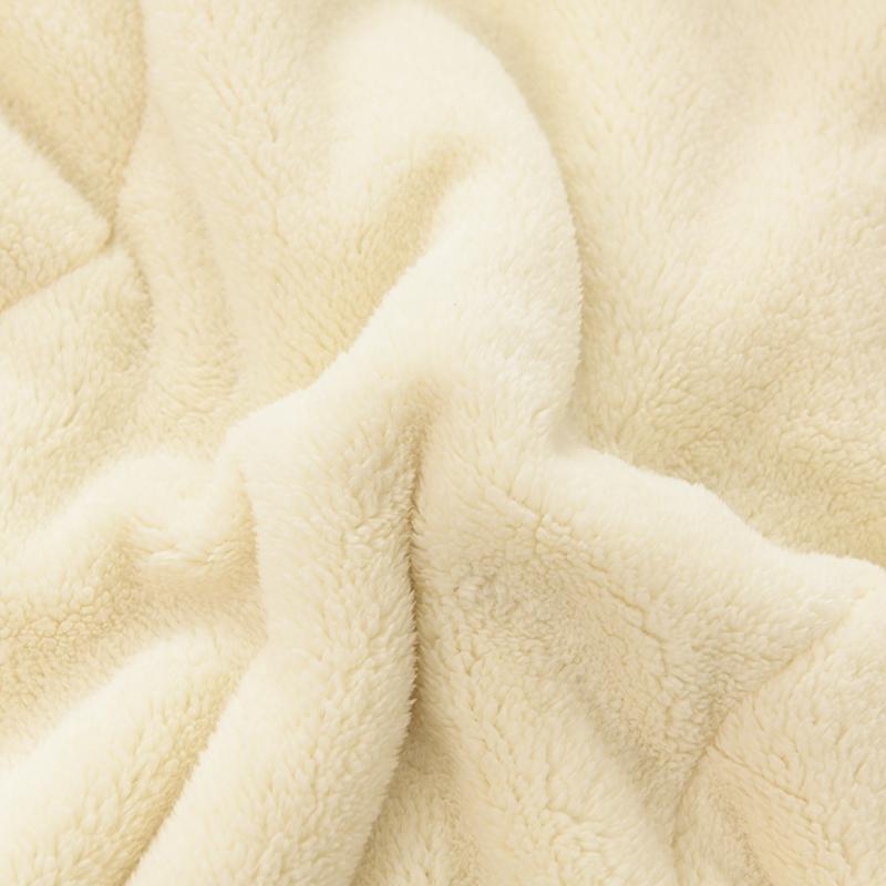 Thick Warm Milk Velvet Winter Blanket for Bed Large Faux Lambswool Weighted Blanket Cartoon Double Sided Plush Quilted Comforter