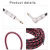 Guitar Lead/Instrument Cable Noiseless Gold Plated 6.5mm Guitar Cable Guitar Keyboard Cord 1/4" Straight to Right Angle