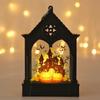 House Shape Halloween LED Lamp Cordless Ghost Festival Lantern Pumpkin LED Light  Desktop Ornament